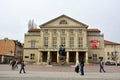 View of the National Theatre Deutsches Nationaltheater and Staatskapelle Weimar building in Weimar Royalty Free Stock Photo